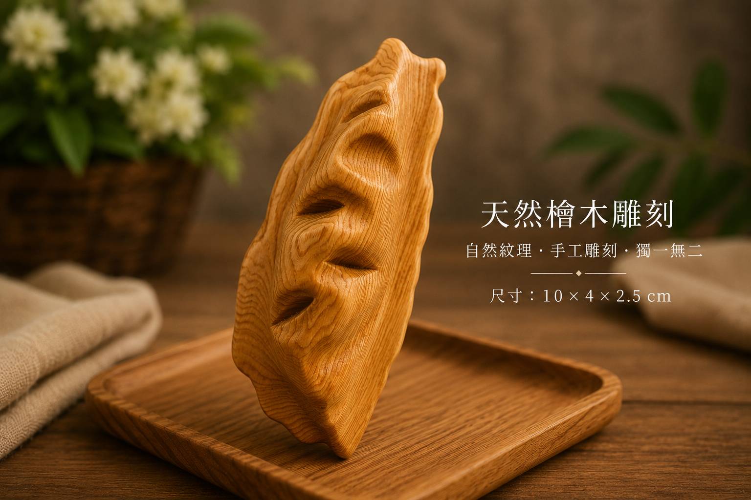 台灣造型天然檜木雕刻